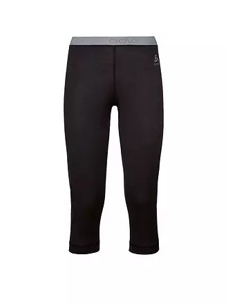 ODLO | Pantalón interior 3/4 de mujer Natural 100% Merino Warm | schwarz